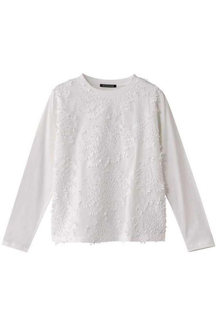 【ミズイロ インド/mizuiro ind】のlace combi crew neck P/O プルオーバー インテリア・キッズ・メンズ・レディースファッション・服の通販 founy(ファニー) https://founy.com/ ファッション Fashion レディースファッション Fashion for Women トップス・カットソー Cut & Sew Tops シャツ・ブラウス・オフィスカジュアル Elegant Blouses & Button-Ups カジュアルプルオーバー・ニットトップス Pullovers & Knit Tops / Casual Pullovers エレガント 上品 Elegant スリーブ Sleeve, Long Sleeve / Short Sleeve フロント Front, Front Design レース Lace, Lace Fabric ロング Long, Long-Length |ID: prp329100004607244 ipo3291000000032888406