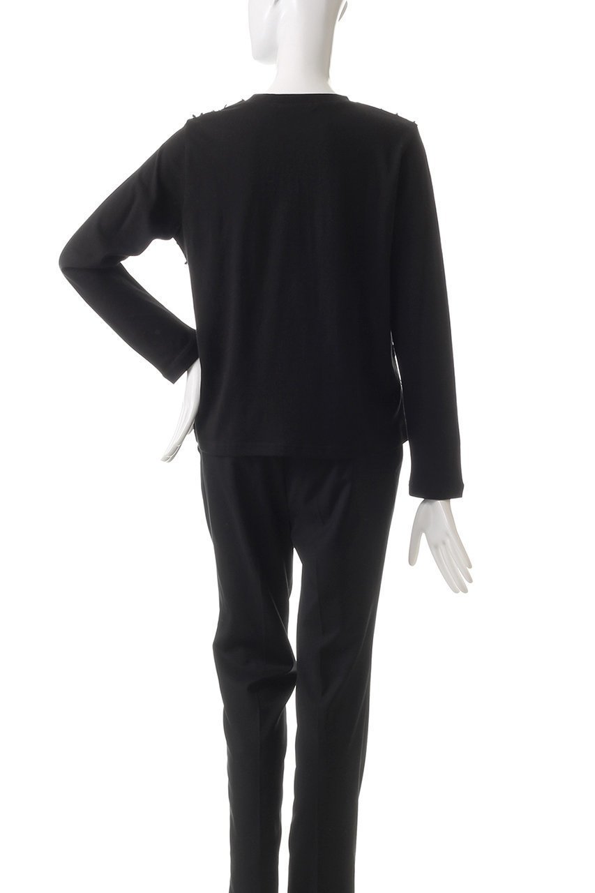 【ミズイロ インド/mizuiro ind】のlace combi crew neck P/O プルオーバー 人気、トレンドファッション・服の通販 founy(ファニー) 　ファッション　Fashion　レディースファッション　Fashion for Women　トップス・カットソー　Cut & Sew Tops　シャツ・ブラウス・オフィスカジュアル　Elegant Blouses & Button-Ups　カジュアルプルオーバー・ニットトップス　Pullovers & Knit Tops / Casual Pullovers　エレガント 上品　Elegant　スリーブ　Sleeve, Long Sleeve / Short Sleeve　フロント　Front, Front Design　レース　Lace, Lace Fabric　ロング　Long, Long-Length　other-4|ID: prp329100004607244 ipo3291000000032888421