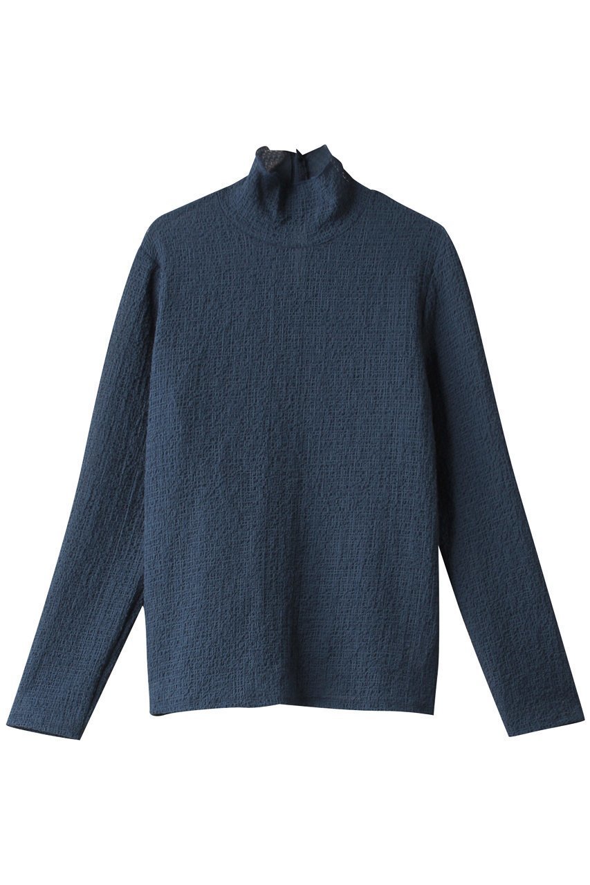 【リムアーク/RIM.ARK】のStretch seersucker tops/トップス インテリア・キッズ・メンズ・レディースファッション・服の通販 founy(ファニー) 　ファッション　Fashion　レディースファッション　Fashion for Women　トップス・カットソー　Cut & Sew Tops　シャツ・ブラウス・オフィスカジュアル　Elegant Blouses & Button-Ups　ロングTシャツ・Tシャツ　Longline T-Shirts & Tees　カットソー・ベーシックTシャツ　Cut-and-Sewn Tops / Stretch Tees & Basics　インナー　Innerwear　シアー　Sheer, See-Through　シンプル　Simple, Minimal　スリーブ　Sleeve, Long Sleeve / Short Sleeve　ロング　Long, Long-Length　ブルー|ID: prp329100004607248 ipo3291000000032888515