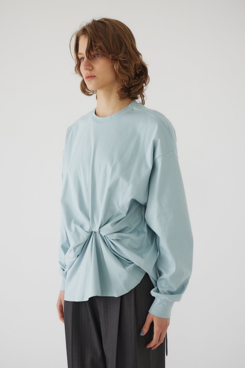 【リムアーク/RIM.ARK】のFront twist cut tops/トップス 人気、トレンドファッション・服の通販 founy(ファニー) 　ファッション　Fashion　レディースファッション　Fashion for Women　トップス・カットソー　Cut & Sew Tops　シャツ・ブラウス・オフィスカジュアル　Elegant Blouses & Button-Ups　レディースパーカー・カジュアルフーディー　Casual Hoodies & Sweatshirts　ロングTシャツ・Tシャツ　Longline T-Shirts & Tees　スウェット・クルーネックトップス　Sweatshirts & Crewnecks / Relaxed Fit Sweat Tops　カットソー・ベーシックTシャツ　Cut-and-Sewn Tops / Stretch Tees & Basics　おすすめ　Recommended / Our Picks　スーピマ　Supima, Premium Cotton　エレガント 上品　Elegant　other-6|ID: prp329100004607250 ipo3291000000032888581