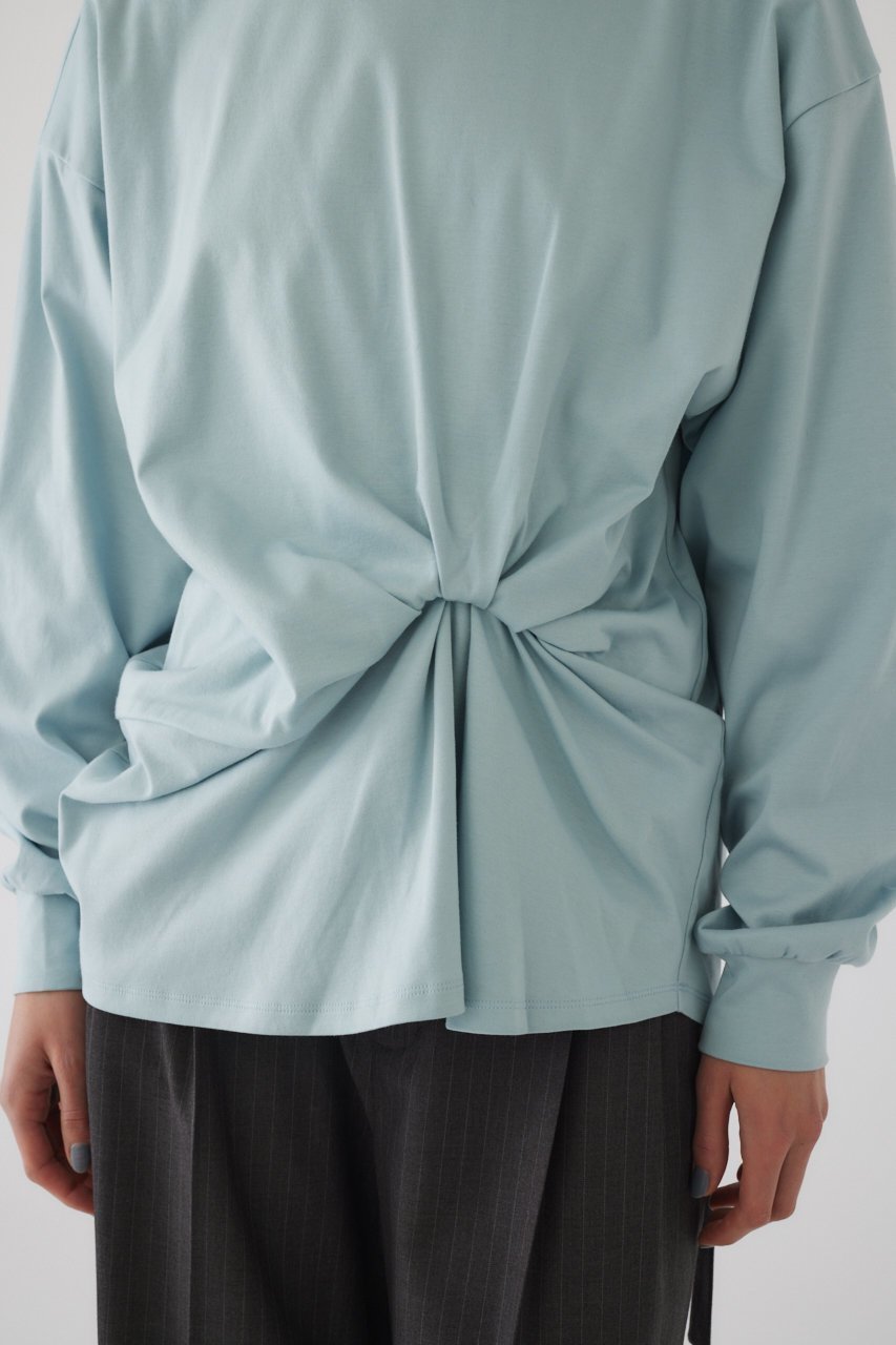 【リムアーク/RIM.ARK】のFront twist cut tops/トップス 人気、トレンドファッション・服の通販 founy(ファニー) 　ファッション　Fashion　レディースファッション　Fashion for Women　トップス・カットソー　Cut & Sew Tops　シャツ・ブラウス・オフィスカジュアル　Elegant Blouses & Button-Ups　レディースパーカー・カジュアルフーディー　Casual Hoodies & Sweatshirts　ロングTシャツ・Tシャツ　Longline T-Shirts & Tees　スウェット・クルーネックトップス　Sweatshirts & Crewnecks / Relaxed Fit Sweat Tops　カットソー・ベーシックTシャツ　Cut-and-Sewn Tops / Stretch Tees & Basics　おすすめ　Recommended / Our Picks　スーピマ　Supima, Premium Cotton　エレガント 上品　Elegant　other-8|ID: prp329100004607250 ipo3291000000032888587