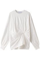 【リムアーク/RIM.ARK】のFront twist cut tops/トップス 人気、トレンドファッション・服の通販 founy(ファニー) ファッション Fashion レディースファッション Fashion for Women トップス・カットソー Cut & Sew Tops シャツ・ブラウス・オフィスカジュアル Elegant Blouses & Button-Ups レディースパーカー・カジュアルフーディー Casual Hoodies & Sweatshirts ロングTシャツ・Tシャツ Longline T-Shirts & Tees スウェット・クルーネックトップス Sweatshirts & Crewnecks / Relaxed Fit Sweat Tops カットソー・ベーシックTシャツ Cut-and-Sewn Tops / Stretch Tees & Basics おすすめ Recommended / Our Picks スーピマ Supima, Premium Cotton エレガント 上品 Elegant thumbnail ホワイト|ID: prp329100004607250 ipo3291000000034969192