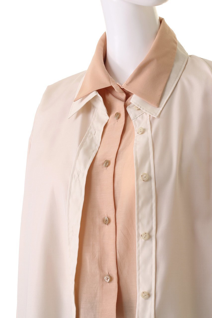 【ウーア/Uhr】のダブルシャツ 人気、トレンドファッション・服の通販 founy(ファニー) 　ファッション　Fashion　レディースファッション　Fashion for Women　トップス・カットソー　Cut & Sew Tops　シャツ・ブラウス・オフィスカジュアル　Elegant Blouses & Button-Ups　なめらか　Smooth, Silky Texture　ショート　Short, Short Length　スリーブ　Sleeve, Long Sleeve / Short Sleeve　ダブル　Double, Double-Breasted　ロング　Long, Long-Length　other-5|ID: prp329100004607255 ipo3291000000034955901