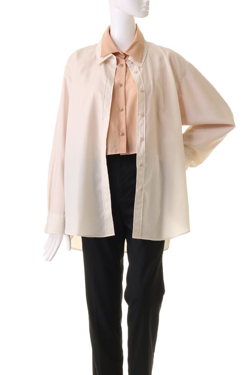 【ウーア/Uhr】のダブルシャツ 人気、トレンドファッション・服の通販 founy(ファニー) 　ファッション　Fashion　レディースファッション　Fashion for Women　トップス・カットソー　Cut & Sew Tops　シャツ・ブラウス・オフィスカジュアル　Elegant Blouses & Button-Ups　なめらか　Smooth, Silky Texture　ショート　Short, Short Length　スリーブ　Sleeve, Long Sleeve / Short Sleeve　ダブル　Double, Double-Breasted　ロング　Long, Long-Length　other-2|ID: prp329100004607255 ipo3291000000035551862