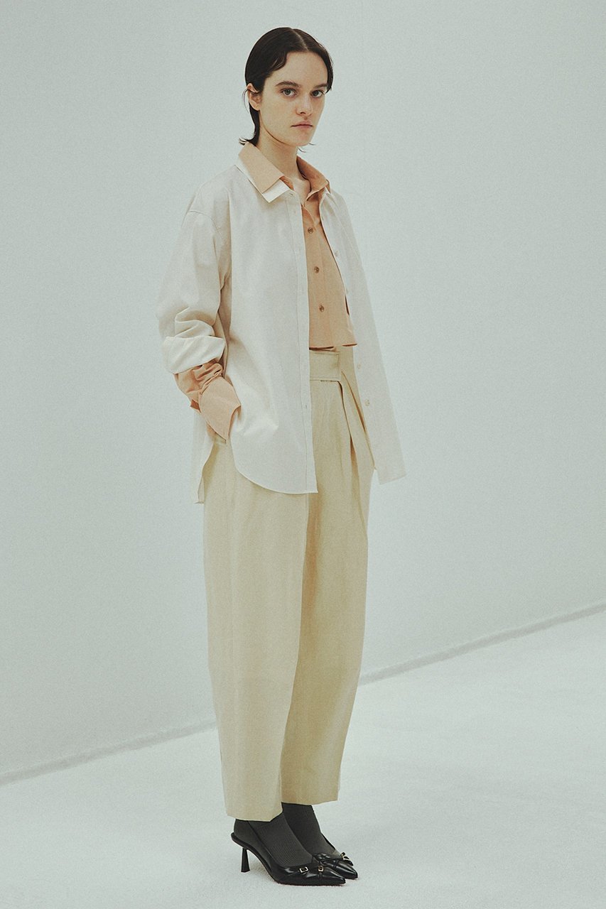 【ウーア/Uhr】のダブルシャツ 人気、トレンドファッション・服の通販 founy(ファニー) 　ファッション　Fashion　レディースファッション　Fashion for Women　トップス・カットソー　Cut & Sew Tops　シャツ・ブラウス・オフィスカジュアル　Elegant Blouses & Button-Ups　なめらか　Smooth, Silky Texture　ショート　Short, Short Length　スリーブ　Sleeve, Long Sleeve / Short Sleeve　ダブル　Double, Double-Breasted　ロング　Long, Long-Length　other-7|ID: prp329100004607255 ipo3291000000035551867