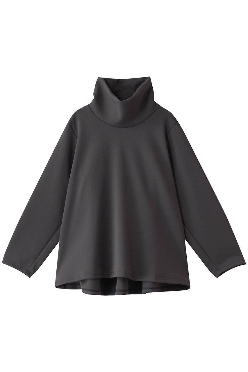 【ミディウミソリッド/MIDIUMISOLID】のdouble-knit h/neck long PO.R プルオーバー(RELAX) インテリア・キッズ・メンズ・レディースファッション・服の通販 founy(ファニー) 　ファッション　Fashion　レディースファッション　Fashion for Women　トップス・カットソー　Cut & Sew Tops　ニット　Knit Tops & Sweaters　シャツ・ブラウス・オフィスカジュアル　Elegant Blouses & Button-Ups　ロングTシャツ・Tシャツ　Longline T-Shirts & Tees　カジュアルプルオーバー・ニットトップス　Pullovers & Knit Tops / Casual Pullovers　カットソー・ベーシックTシャツ　Cut-and-Sewn Tops / Stretch Tees & Basics　シンプル　Simple, Minimal　スリーブ　Sleeve, Long Sleeve / Short Sleeve　ドレープ　Drape, Draping Fabric　ハイネック　High Neck, Mock Neck　フレア　Flare, Flared　ルーズ　Loose, Oversized　ロング　Long, Long-Length　c.gray|ID: prp329100004607264 ipo3291000000032889189