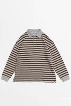 【メゾンスペシャル/MAISON SPECIAL】のFOAM Logo Border Polo Shirt/FOAMロゴボーダーポロシャツ GRY(グレー)|ID: prp329100004607268 ipo3291000000032889249