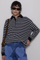 【メゾンスペシャル/MAISON SPECIAL】のFOAM Logo Border Polo Shirt/FOAMロゴボーダーポロシャツ BLK(ブラック)|ID: prp329100004607268 ipo3291000000032889254