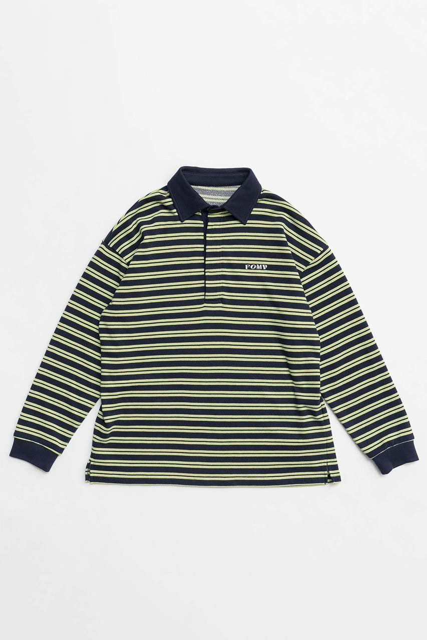 【メゾンスペシャル/MAISON SPECIAL】のFOAM Logo Border Polo Shirt/FOAMロゴボーダーポロシャツ インテリア・キッズ・メンズ・レディースファッション・服の通販 founy(ファニー) 　ファッション　Fashion　レディースファッション　Fashion for Women　トップス・カットソー　Cut & Sew Tops　シャツ・ブラウス・オフィスカジュアル　Elegant Blouses & Button-Ups　ロングTシャツ・Tシャツ　Longline T-Shirts & Tees　ポロシャツ・きれいめカジュアル　Smart-Casual Polo Tops　カットソー・ベーシックTシャツ　Cut-and-Sewn Tops / Stretch Tees & Basics　おすすめ　Recommended / Our Picks　スリーブ　Sleeve, Long Sleeve / Short Sleeve　トレンド　Trend, Trending Now　ハーフ　Half, Half-Length　ボトム　Bottoms, Lower Wear　ボーダー　Border, Stripe　ポロシャツ　Polo Shirt, Collared Tee　ミニスカート　Mini Skirt, Short Skirt　ロング　Long, Long-Length　NVY(ネイビー)|ID: prp329100004607268 ipo3291000000032889258