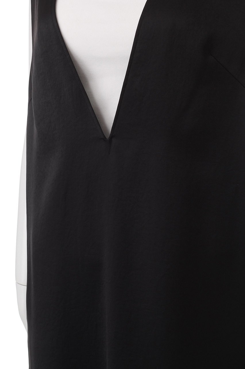 【エリオポール/heliopole】のサテンディープVネックドレス 人気、トレンドファッション・服の通販 founy(ファニー) 　ファッション　Fashion　レディースファッション　Fashion for Women　ワンピース　Dresses　フォーマル・パーティードレス・結婚式用ドレス　Elegant & Casual Dresses　チュニック　Tunic Tops & Dresses　インナー　Innerwear　カットソー　Cut and Sewn Top　サテン　Satin, Glossy Fabric　シンプル　Simple, Minimal　チュニック　Tunic, Long Top　ドレス　Dress, One-Piece　ロング　Long, Long-Length　ヴィンテージ　Vintage Style　other-5|ID: prp329100004607269 ipo3291000000032889358