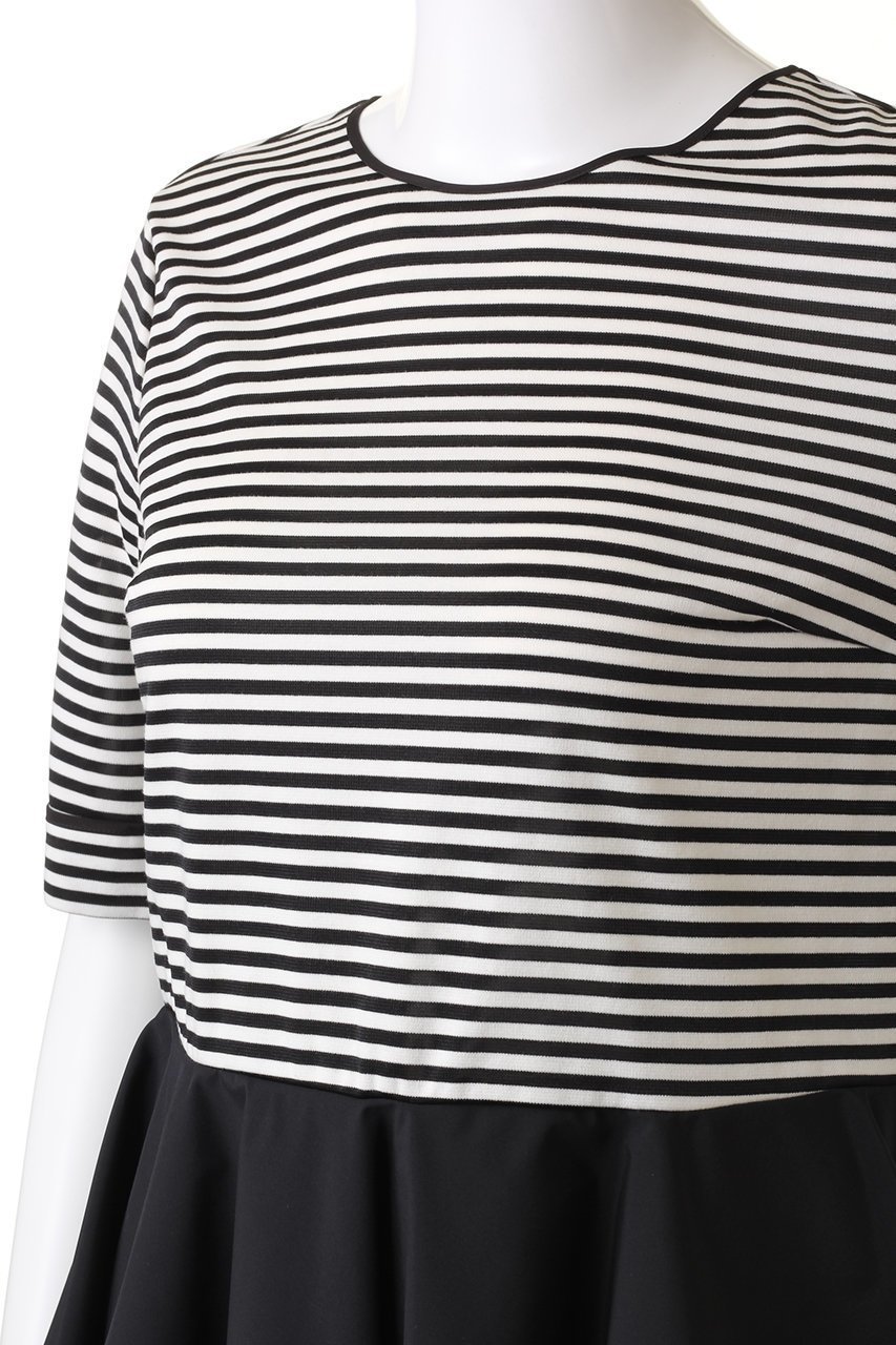 【アナイ/ANAYI】のボーダーサテンペプラムプルオーバー 人気、トレンドファッション・服の通販 founy(ファニー) 　ファッション　Fashion　レディースファッション　Fashion for Women　トップス・カットソー　Cut & Sew Tops　シャツ・ブラウス・オフィスカジュアル　Elegant Blouses & Button-Ups　ロングTシャツ・Tシャツ　Longline T-Shirts & Tees　カジュアルプルオーバー・ニットトップス　Pullovers & Knit Tops / Casual Pullovers　カットソー・ベーシックTシャツ　Cut-and-Sewn Tops / Stretch Tees & Basics　なめらか　Smooth, Silky Texture　ショート　Short, Short Length　スリム　Slim, Slim Fit　スリーブ　Sleeve, Long Sleeve / Short Sleeve　ペプラム　Peplum, Flared Hem　ボーダー　Border, Stripe　エレガント 上品　Elegant　other-5|ID: prp329100004607271 ipo3291000000032889455