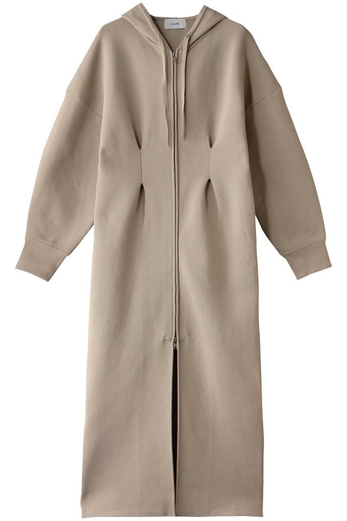 【クラネ/CLANE】のHOODED LONG KNIT ONEPIECE ワンピース インテリア・キッズ・メンズ・レディースファッション・服の通販 founy(ファニー) https://founy.com/ ファッション Fashion レディースファッション Fashion for Women ワンピース Dresses チュニック Tunic Tops & Dresses チュニック Tunic, Long Top フロント Front, Front Design ロング Long, Long-Length |ID: prp329100004607282 ipo3291000000032889695