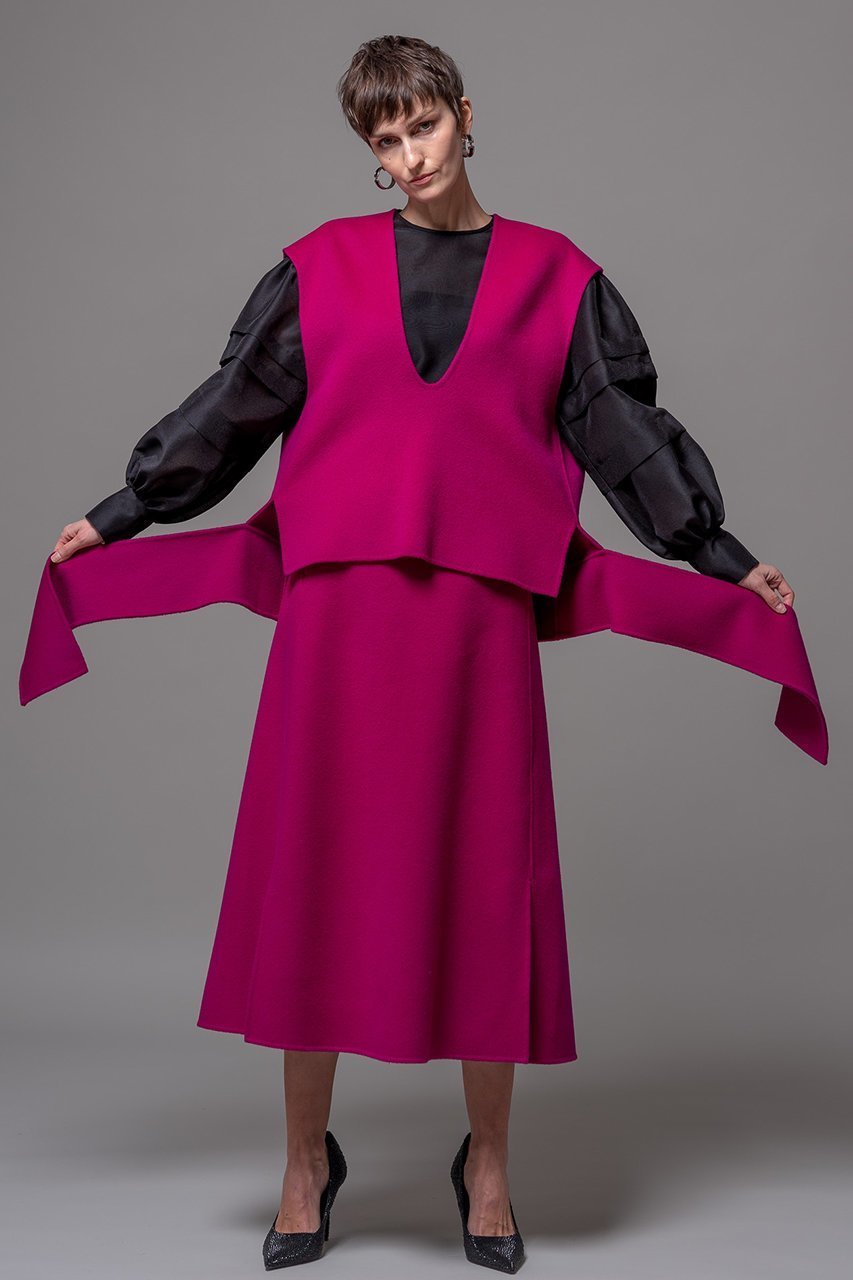 【ドメル/DOMELLE】のライト カシミヤ ブレンド リバー ベスト 人気、トレンドファッション・服の通販 founy(ファニー) 　ファッション　Fashion　レディースファッション　Fashion for Women　アウター　Coat / Outerwear Collection　トップス・カットソー　Cut & Sew Tops　キャミソール&ノースリーブ　Camisoles & Sleeveless Tops　シャツ・ブラウス・オフィスカジュアル　Elegant Blouses & Button-Ups　ベスト&ジレ / 重ね着スタイル　Vests & Gilets　なめらか　Smooth, Silky Texture　ノースリーブ　Sleeveless, No-Sleeve　ベスト　Vest, Waistcoat　A/W・秋冬　Autumn/Winter　other-7|ID: prp329100004607283 ipo3291000000032889729