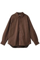 【ミディウミソリッド/MIDIUMISOLID】のsuede like shirt シャツ 人気、トレンドファッション・服の通販 founy(ファニー) ファッション Fashion レディースファッション Fashion for Women トップス・カットソー Cut & Sew Tops シャツ・ブラウス・オフィスカジュアル Elegant Blouses & Button-Ups オケージョン Occasion Wear シンプル Simple, Minimal スリーブ Sleeve, Long Sleeve / Short Sleeve バランス Balance, Style Balance ロング Long, Long-Length 再入荷 Restock / Back in Stock thumbnail brown|ID: prp329100004607285 ipo3291000000034806653