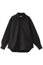 【ミディウミソリッド/MIDIUMISOLID】のsuede like shirt シャツ 人気、トレンドファッション・服の通販 founy(ファニー) ファッション Fashion レディースファッション Fashion for Women トップス・カットソー Cut & Sew Tops シャツ・ブラウス・オフィスカジュアル Elegant Blouses & Button-Ups オケージョン Occasion Wear シンプル Simple, Minimal スリーブ Sleeve, Long Sleeve / Short Sleeve バランス Balance, Style Balance ロング Long, Long-Length 再入荷 Restock / Back in Stock thumbnail black|ID: prp329100004607285 ipo3291000000034806654