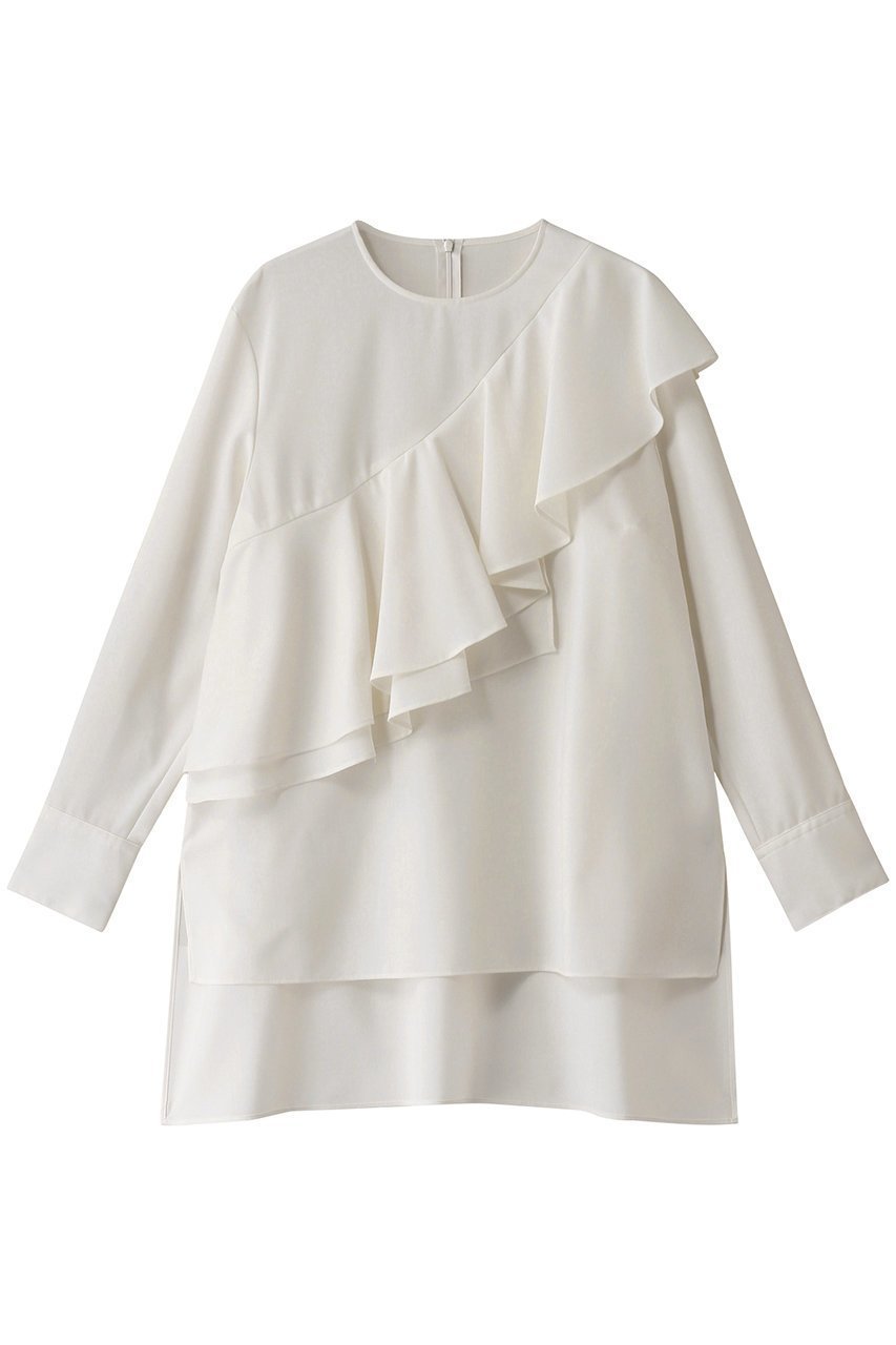 【アドーア/ADORE】のハイツイストトロピカルブラウス インテリア・キッズ・メンズ・レディースファッション・服の通販 founy(ファニー) 　ファッション　Fashion　レディースファッション　Fashion for Women　トップス・カットソー　Cut & Sew Tops　シャツ・ブラウス・オフィスカジュアル　Elegant Blouses & Button-Ups　おすすめ　Recommended / Our Picks　アシンメトリー　Asymmetrical Style　カッティング　Cutting Detail　カフス　Cuff Design　スリーブ　Sleeve, Long Sleeve / Short Sleeve　セットアップ　Set-Up, Coordinated Outfit　フレア　Flare, Flared　ランダム　Random, Irregular　ロング　Long, Long-Length　ホワイト|ID: prp329100004607287 ipo3291000000032889840