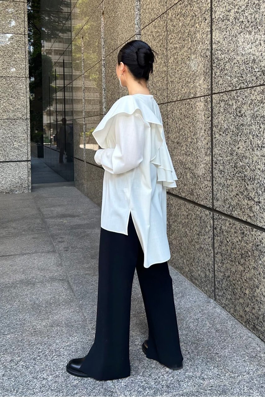 【アドーア/ADORE】のハイツイストトロピカルブラウス 人気、トレンドファッション・服の通販 founy(ファニー) 　ファッション　Fashion　レディースファッション　Fashion for Women　トップス・カットソー　Cut & Sew Tops　シャツ・ブラウス・オフィスカジュアル　Elegant Blouses & Button-Ups　おすすめ　Recommended / Our Picks　アシンメトリー　Asymmetrical Style　カッティング　Cutting Detail　カフス　Cuff Design　スリーブ　Sleeve, Long Sleeve / Short Sleeve　セットアップ　Set-Up, Coordinated Outfit　フレア　Flare, Flared　ランダム　Random, Irregular　ロング　Long, Long-Length　other-8|ID: prp329100004607287 ipo3291000000032889869