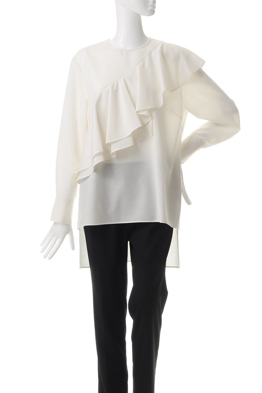 【アドーア/ADORE】のハイツイストトロピカルブラウス 人気、トレンドファッション・服の通販 founy(ファニー) 　ファッション　Fashion　レディースファッション　Fashion for Women　トップス・カットソー　Cut & Sew Tops　シャツ・ブラウス・オフィスカジュアル　Elegant Blouses & Button-Ups　おすすめ　Recommended / Our Picks　アシンメトリー　Asymmetrical Style　カッティング　Cutting Detail　カフス　Cuff Design　スリーブ　Sleeve, Long Sleeve / Short Sleeve　セットアップ　Set-Up, Coordinated Outfit　フレア　Flare, Flared　ランダム　Random, Irregular　ロング　Long, Long-Length　再入荷　Restock / Back in Stock　other-2|ID: prp329100004607287 ipo3291000000034990186