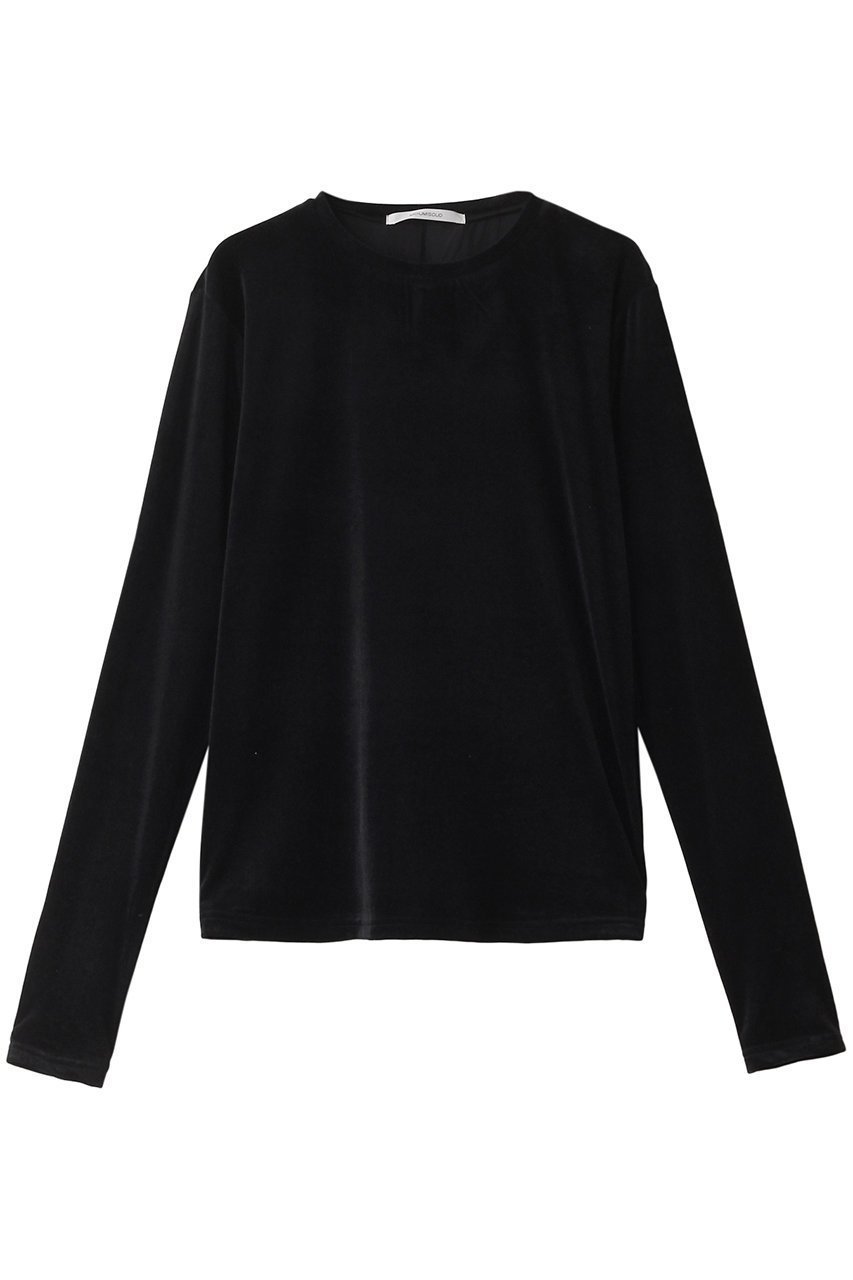 【ミディウミソリッド/MIDIUMISOLID】のsheer velour PO.S プルオーバー インテリア・キッズ・メンズ・レディースファッション・服の通販 founy(ファニー) 　ファッション　Fashion　レディースファッション　Fashion for Women　トップス・カットソー　Cut & Sew Tops　シャツ・ブラウス・オフィスカジュアル　Elegant Blouses & Button-Ups　ロングTシャツ・Tシャツ　Longline T-Shirts & Tees　カジュアルプルオーバー・ニットトップス　Pullovers & Knit Tops / Casual Pullovers　カットソー・ベーシックTシャツ　Cut-and-Sewn Tops / Stretch Tees & Basics　ベロアトップス　Velour Tops / Velvet-Look Items　インナー　Innerwear　コンパクト　Compact, Small Size　シアー　Sheer, See-Through　シンプル　Simple, Minimal　ジャケット　Jacket, Outerwear　スリーブ　Sleeve, Long Sleeve / Short Sleeve　パーティ　Party, Party Style　ベロア　Velour, Soft Velvet　ロング　Long, Long-Length　長袖　Long Sleeve, Full Sleeve　black|ID: prp329100004607288 ipo3291000000032889842