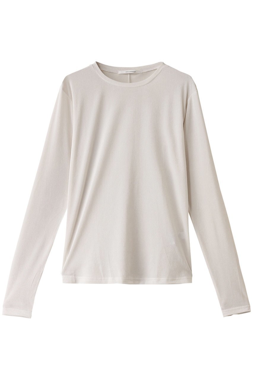 【ミディウミソリッド/MIDIUMISOLID】のsheer velour PO.S プルオーバー インテリア・キッズ・メンズ・レディースファッション・服の通販 founy(ファニー) 　ファッション　Fashion　レディースファッション　Fashion for Women　トップス・カットソー　Cut & Sew Tops　シャツ・ブラウス・オフィスカジュアル　Elegant Blouses & Button-Ups　ロングTシャツ・Tシャツ　Longline T-Shirts & Tees　カジュアルプルオーバー・ニットトップス　Pullovers & Knit Tops / Casual Pullovers　カットソー・ベーシックTシャツ　Cut-and-Sewn Tops / Stretch Tees & Basics　ベロアトップス　Velour Tops / Velvet-Look Items　インナー　Innerwear　コンパクト　Compact, Small Size　シアー　Sheer, See-Through　シンプル　Simple, Minimal　ジャケット　Jacket, Outerwear　スリーブ　Sleeve, Long Sleeve / Short Sleeve　パーティ　Party, Party Style　ベロア　Velour, Soft Velvet　ロング　Long, Long-Length　長袖　Long Sleeve, Full Sleeve　off white|ID: prp329100004607288 ipo3291000000034806454