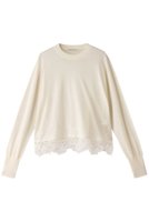 【デザイン ワークス/DESIGN WORKS】のヘムレースショート丈プルオーバー 人気、トレンドファッション・服の通販 founy(ファニー) ファッション Fashion レディースファッション Fashion for Women トップス・カットソー Cut & Sew Tops シャツ・ブラウス・オフィスカジュアル Elegant Blouses & Button-Ups カジュアルプルオーバー・ニットトップス Pullovers & Knit Tops / Casual Pullovers スリーブ Sleeve, Long Sleeve / Short Sleeve バランス Balance, Style Balance レース Lace, Lace Fabric ロング Long, Long-Length |ID:prp329100004607292