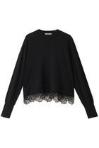 【デザイン ワークス/DESIGN WORKS】のヘムレースショート丈プルオーバー ブラック|ID: prp329100004607292 ipo3291000000032890237