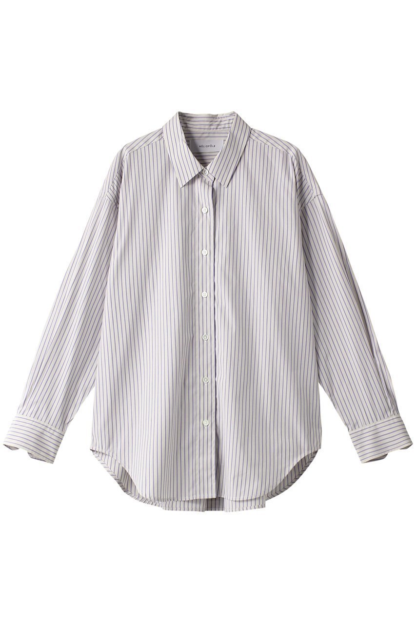 【エリオポール/heliopole】のthe EDITOIR シャツ 人気、トレンドファッション・服の通販 founy(ファニー) 　ファッション　Fashion　レディースファッション　Fashion for Women　トップス・カットソー　Cut & Sew Tops　シャツ・ブラウス・オフィスカジュアル　Elegant Blouses & Button-Ups　ストライプ　Stripe, Striped Pattern　スリーブ　Sleeve, Long Sleeve / Short Sleeve　ベーシック　Basic, Essential　ロング　Long, Long-Length　 other-1|ID: prp329100004607298 ipo3291000000032890376