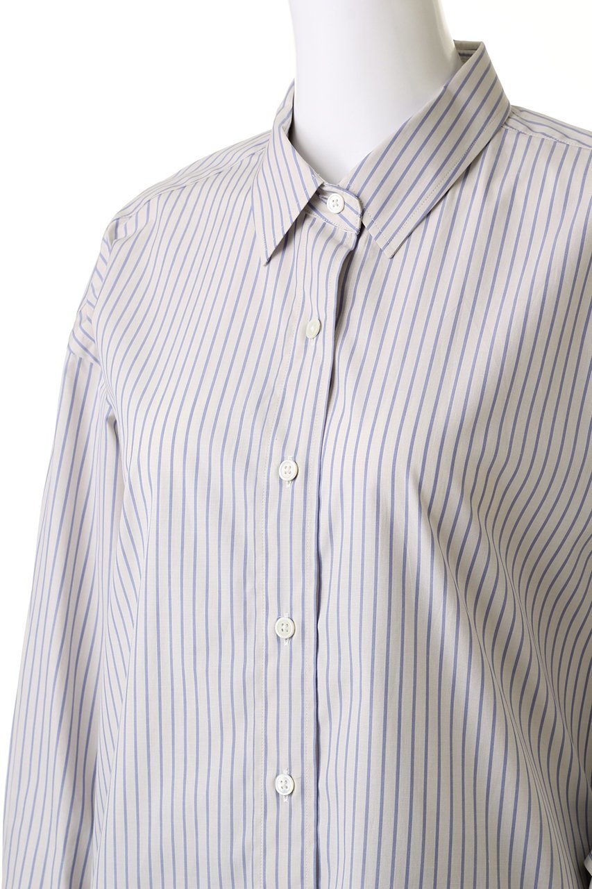 【エリオポール/heliopole】のthe EDITOIR シャツ 人気、トレンドファッション・服の通販 founy(ファニー) 　ファッション　Fashion　レディースファッション　Fashion for Women　トップス・カットソー　Cut & Sew Tops　シャツ・ブラウス・オフィスカジュアル　Elegant Blouses & Button-Ups　ストライプ　Stripe, Striped Pattern　スリーブ　Sleeve, Long Sleeve / Short Sleeve　ベーシック　Basic, Essential　ロング　Long, Long-Length　other-5|ID: prp329100004607298 ipo3291000000032890399