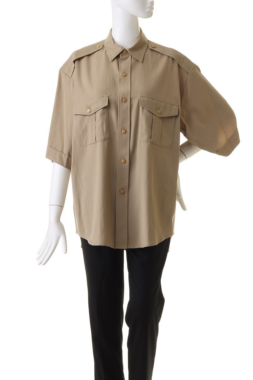 【クチュールドアダム/COUTURE D'ADAM】のサファリシャツ 人気、トレンドファッション・服の通販 founy(ファニー) 　ファッション　Fashion　レディースファッション　Fashion for Women　トップス・カットソー　Cut & Sew Tops　シャツ・ブラウス・オフィスカジュアル　Elegant Blouses & Button-Ups　ショート　Short, Short Length　スリーブ　Sleeve, Long Sleeve / Short Sleeve　ミックス　Mix, Mixed Style　ミリタリー　Military, Army Style　ヴィンテージ　Vintage Style　other-2|ID: prp329100004607300 ipo3291000000032890445