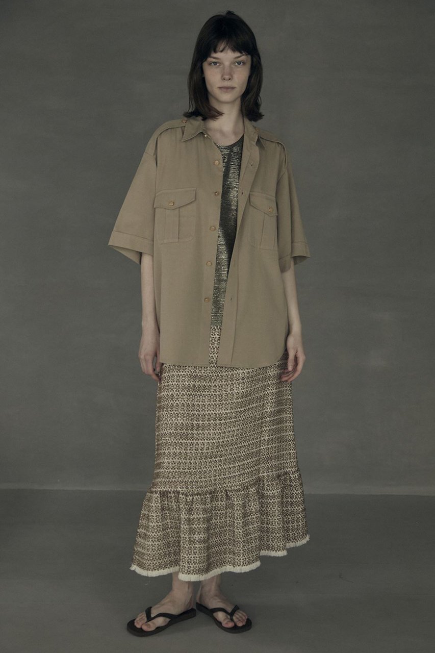 【クチュールドアダム/COUTURE D'ADAM】のサファリシャツ 人気、トレンドファッション・服の通販 founy(ファニー) 　ファッション　Fashion　レディースファッション　Fashion for Women　トップス・カットソー　Cut & Sew Tops　シャツ・ブラウス・オフィスカジュアル　Elegant Blouses & Button-Ups　ショート　Short, Short Length　スリーブ　Sleeve, Long Sleeve / Short Sleeve　ミックス　Mix, Mixed Style　ミリタリー　Military, Army Style　ヴィンテージ　Vintage Style　other-6|ID: prp329100004607300 ipo3291000000034955987