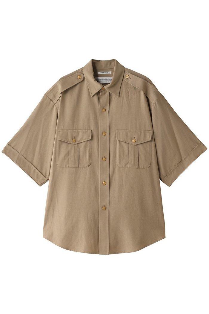 【クチュールドアダム/COUTURE D'ADAM】のサファリシャツ インテリア・キッズ・メンズ・レディースファッション・服の通販 founy(ファニー) https://founy.com/ ファッション Fashion レディースファッション Fashion for Women トップス・カットソー Cut & Sew Tops シャツ・ブラウス・オフィスカジュアル Elegant Blouses & Button-Ups ショート Short, Short Length スリーブ Sleeve, Long Sleeve / Short Sleeve ミックス Mix, Mixed Style ミリタリー Military, Army Style ヴィンテージ Vintage Style |ID: prp329100004607300 ipo3291000000035551875