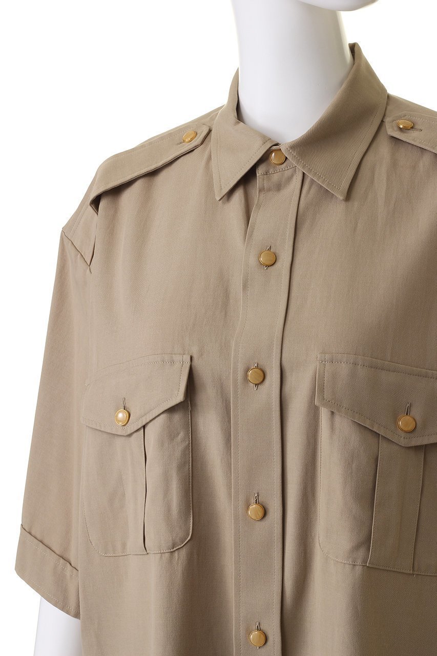 【クチュールドアダム/COUTURE D'ADAM】のサファリシャツ 人気、トレンドファッション・服の通販 founy(ファニー) 　ファッション　Fashion　レディースファッション　Fashion for Women　トップス・カットソー　Cut & Sew Tops　シャツ・ブラウス・オフィスカジュアル　Elegant Blouses & Button-Ups　ショート　Short, Short Length　スリーブ　Sleeve, Long Sleeve / Short Sleeve　ミックス　Mix, Mixed Style　ミリタリー　Military, Army Style　ヴィンテージ　Vintage Style　other-5|ID: prp329100004607300 ipo3291000000035551880