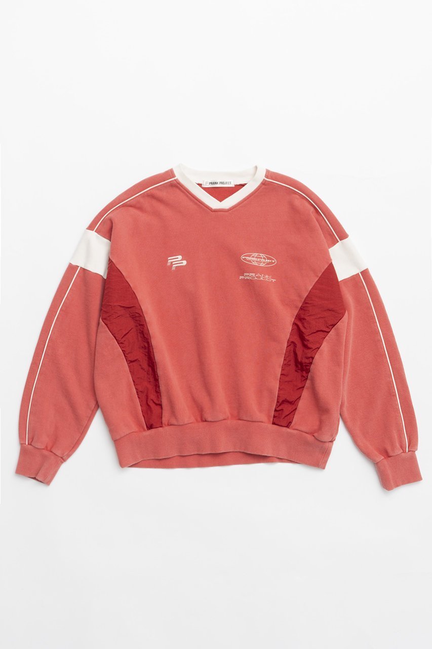 【プランク プロジェクト/PRANK PROJECT】のレーシングスウェットシャツ/Racing Sweatshirt インテリア・キッズ・メンズ・レディースファッション・服の通販 founy(ファニー) 　ファッション　Fashion　レディースファッション　Fashion for Women　トップス・カットソー　Cut & Sew Tops　シャツ・ブラウス・オフィスカジュアル　Elegant Blouses & Button-Ups　レディースパーカー・カジュアルフーディー　Casual Hoodies & Sweatshirts　ロングTシャツ・Tシャツ　Longline T-Shirts & Tees　スウェット・クルーネックトップス　Sweatshirts & Crewnecks / Relaxed Fit Sweat Tops　カットソー・ベーシックTシャツ　Cut-and-Sewn Tops / Stretch Tees & Basics　スポーティ　Sporty, Casual Athletic　スーツ　Suit, Formalwear　レース　Lace, Lace Fabric　切替　Switching, Contrast Panel　RED(レッド)|ID: prp329100004607302 ipo3291000000032890506