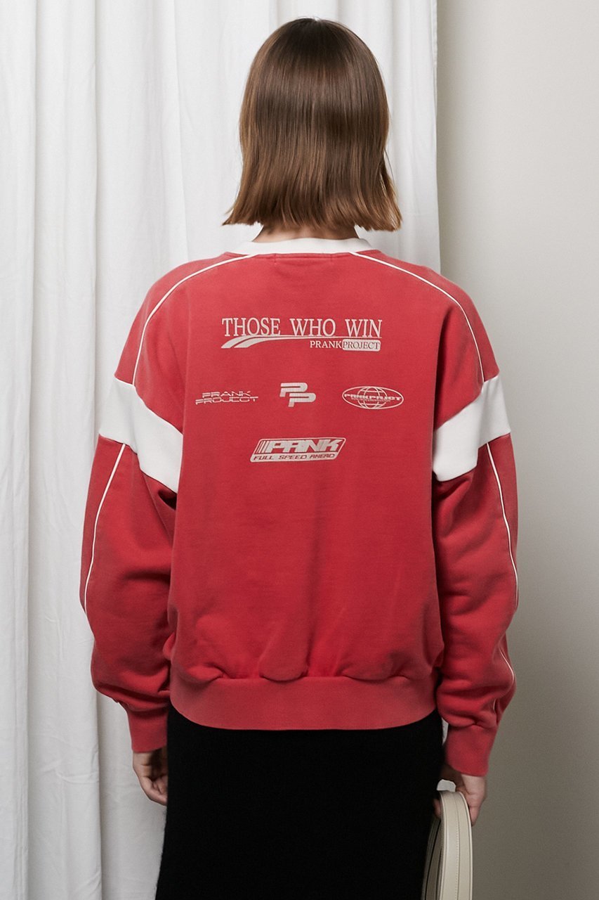 【プランク プロジェクト/PRANK PROJECT】のレーシングスウェットシャツ/Racing Sweatshirt 人気、トレンドファッション・服の通販 founy(ファニー) ファッション Fashion レディースファッション Fashion for Women トップス・カットソー Cut & Sew Tops シャツ・ブラウス・オフィスカジュアル Elegant Blouses & Button-Ups レディースパーカー・カジュアルフーディー Casual Hoodies & Sweatshirts ロングTシャツ・Tシャツ Longline T-Shirts & Tees スウェット・クルーネックトップス Sweatshirts & Crewnecks / Relaxed Fit Sweat Tops カットソー・ベーシックTシャツ Cut-and-Sewn Tops / Stretch Tees & Basics スポーティ Sporty, Casual Athletic スーツ Suit, Formalwear レース Lace, Lace Fabric 切替 Switching, Contrast Panel other-6|ID: prp329100004607302 ipo3291000000034421244