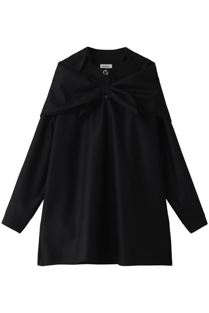 【ザ リラクス/THE RERACS】のスカーフカラープルオーバーシャツ インテリア・キッズ・メンズ・レディースファッション・服の通販 founy(ファニー) https://founy.com/ ファッション Fashion レディースファッション Fashion for Women トップス・カットソー Cut & Sew Tops シャツ・ブラウス・オフィスカジュアル Elegant Blouses & Button-Ups カジュアルプルオーバー・ニットトップス Pullovers & Knit Tops / Casual Pullovers スカーフ Scarf, Neckwear スタイリッシュ Stylish, Fashionable スリム Slim, Slim Fit スリーブ Sleeve, Long Sleeve / Short Sleeve バランス Balance, Style Balance フェミニン Feminine, Girly モノトーン Monotone, Black and White ロング Long, Long-Length |ID: prp329100004607310 ipo3291000000032890818
