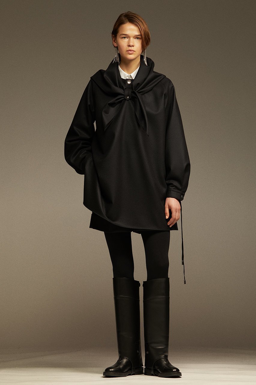 【ザ リラクス/THE RERACS】のスカーフカラープルオーバーシャツ 人気、トレンドファッション・服の通販 founy(ファニー) 　ファッション　Fashion　レディースファッション　Fashion for Women　トップス・カットソー　Cut & Sew Tops　シャツ・ブラウス・オフィスカジュアル　Elegant Blouses & Button-Ups　カジュアルプルオーバー・ニットトップス　Pullovers & Knit Tops / Casual Pullovers　スカーフ　Scarf, Neckwear　スタイリッシュ　Stylish, Fashionable　スリム　Slim, Slim Fit　スリーブ　Sleeve, Long Sleeve / Short Sleeve　バランス　Balance, Style Balance　フェミニン　Feminine, Girly　モノトーン　Monotone, Black and White　ロング　Long, Long-Length　other-6|ID: prp329100004607310 ipo3291000000032890843