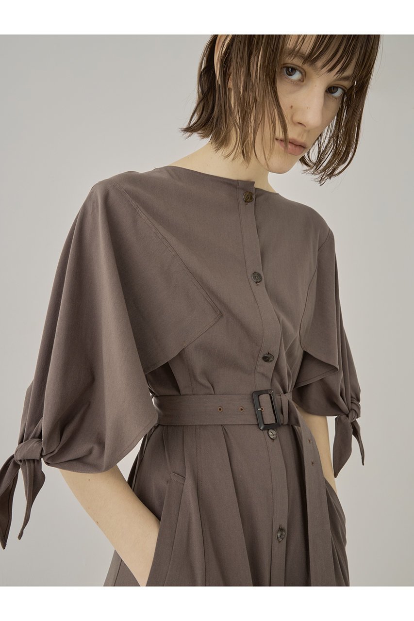 【アキラナカ/AKIRANAKA】のEdita ベルテッド ノットスリーブ ロングドレス 人気、トレンドファッション・服の通販 founy(ファニー) 　ファッション　Fashion　レディースファッション　Fashion for Women　ワンピース　Dresses　フォーマル・パーティードレス・結婚式用ドレス　Elegant & Casual Dresses　チュニック　Tunic Tops & Dresses　スリーブ　Sleeve, Long Sleeve / Short Sleeve　チュニック　Tunic, Long Top　トレンド　Trend, Trending Now　ドレス　Dress, One-Piece　ファブリック　Fabric, Textile　ロング　Long, Long-Length　other-7|ID: prp329100004607313 ipo3291000000032890928