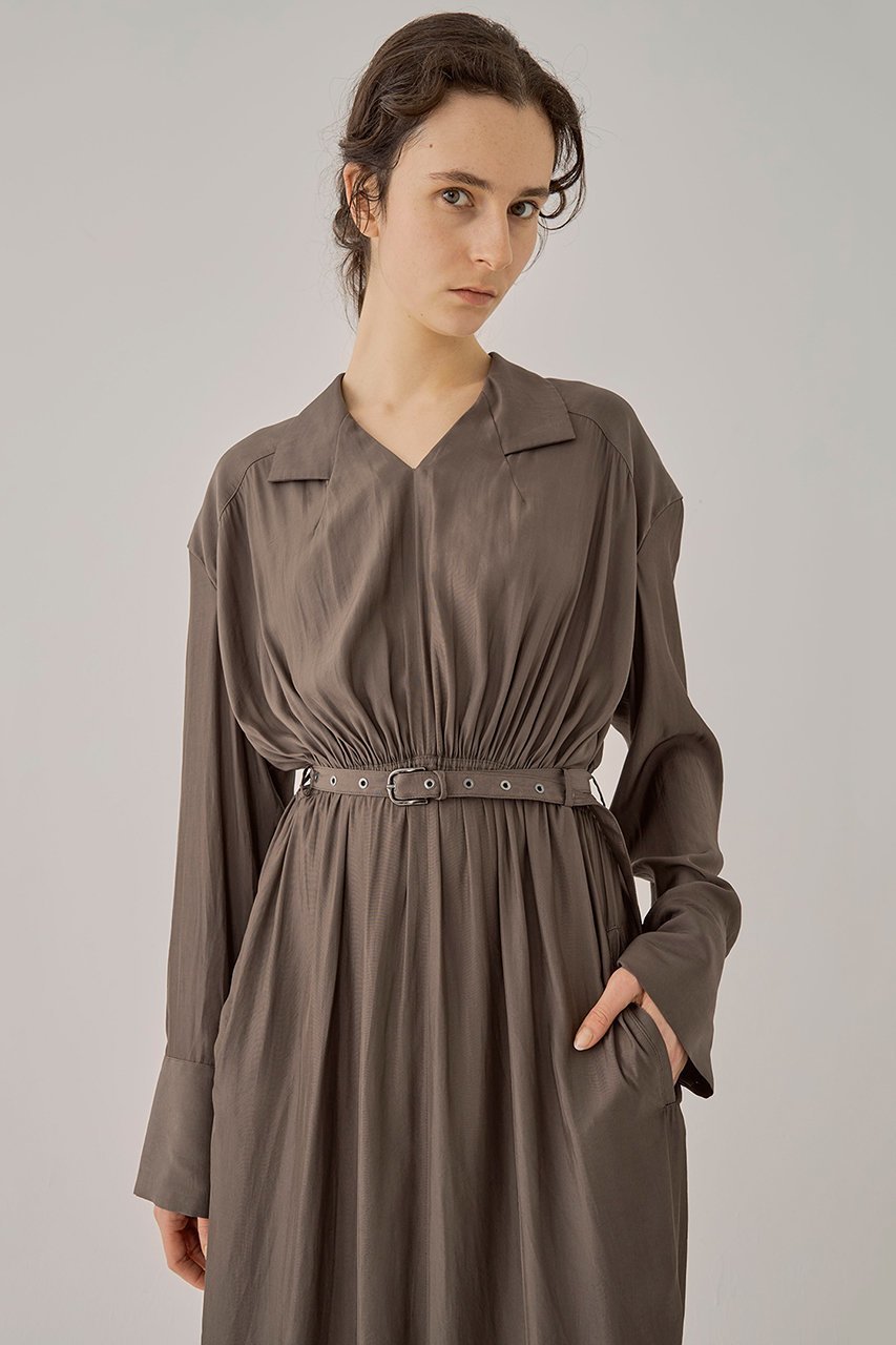 【アキラナカ/AKIRANAKA】のNora インサート カラー ロング ドレス 人気、トレンドファッション・服の通販 founy(ファニー) 　ファッション　Fashion　レディースファッション　Fashion for Women　ワンピース　Dresses　フォーマル・パーティードレス・結婚式用ドレス　Elegant & Casual Dresses　チュニック　Tunic Tops & Dresses　チュニック　Tunic, Long Top　ドレス　Dress, One-Piece　ドレープ　Drape, Draping Fabric　ロング　Long, Long-Length　ワイド　Wide, Wide Fit　エレガント 上品　Elegant　other-6|ID: prp329100004607315 ipo3291000000032890960