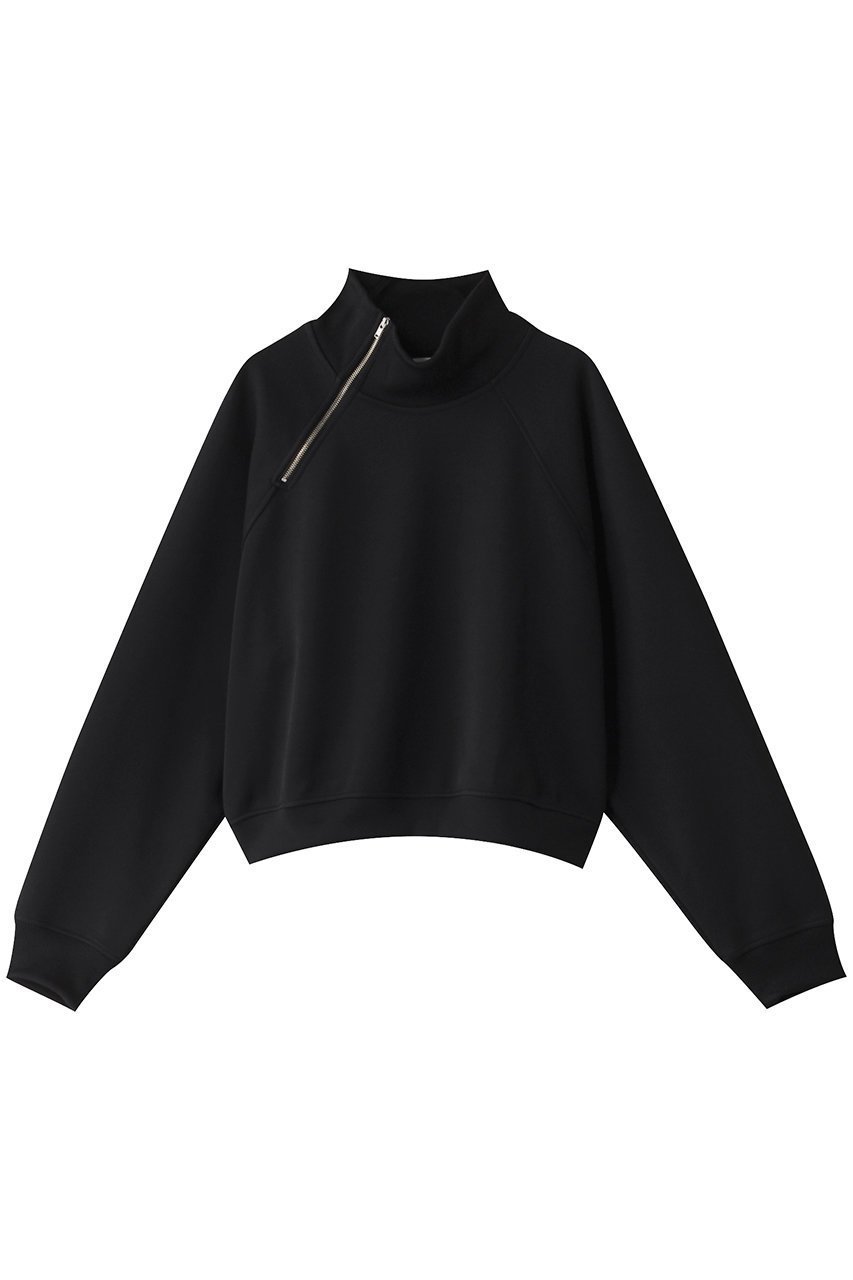 【ミディウミソリッド/MIDIUMISOLID】のzip-up short PO.R プルオーバー(RELAX) インテリア・キッズ・メンズ・レディースファッション・服の通販 founy(ファニー) 　ファッション　Fashion　レディースファッション　Fashion for Women　トップス・カットソー　Cut & Sew Tops　シャツ・ブラウス・オフィスカジュアル　Elegant Blouses & Button-Ups　ロングTシャツ・Tシャツ　Longline T-Shirts & Tees　カジュアルプルオーバー・ニットトップス　Pullovers & Knit Tops / Casual Pullovers　カットソー・ベーシックTシャツ　Cut-and-Sewn Tops / Stretch Tees & Basics　アシンメトリー　Asymmetrical Style　インナー　Innerwear　シンプル　Simple, Minimal　ジップ　Zip, Zipper　スリーブ　Sleeve, Long Sleeve / Short Sleeve　バランス　Balance, Style Balance　ロング　Long, Long-Length　black|ID: prp329100004607318 ipo3291000000034969215