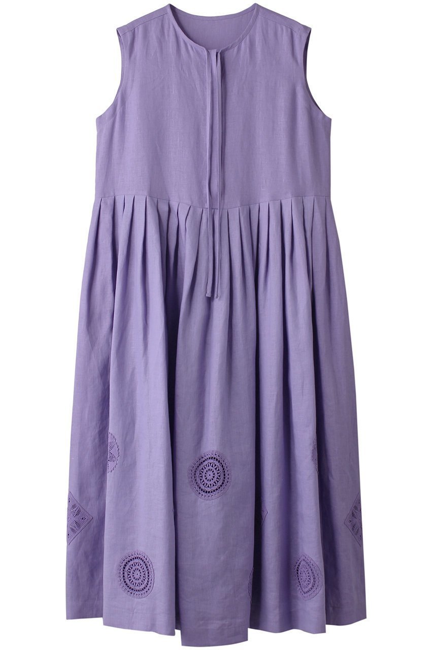 【ハウス オブ ロータス/HOUSE OF LOTUS】のサークルレースリネンワンピース 人気、トレンドファッション・服の通販 founy(ファニー) 　ファッション　Fashion　レディースファッション　Fashion for Women　ワンピース　Dresses　チュニック　Tunic Tops & Dresses　クロシェ　Crochet, Knitted Lace　チュニック　Tunic, Long Top　パッチワーク　Patchwork, Mixed Fabric　リネン　Linen, Linen Fabric　レース　Lace, Lace Fabric　ロング　Long, Long-Length　夏　Summer　 other-1|ID: prp329100004607324 ipo3291000000032891187