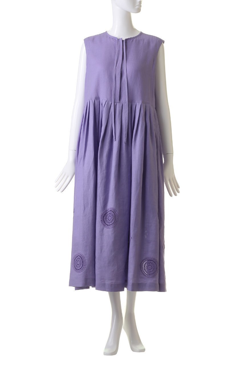 【ハウス オブ ロータス/HOUSE OF LOTUS】のサークルレースリネンワンピース 人気、トレンドファッション・服の通販 founy(ファニー) 　ファッション　Fashion　レディースファッション　Fashion for Women　ワンピース　Dresses　チュニック　Tunic Tops & Dresses　クロシェ　Crochet, Knitted Lace　チュニック　Tunic, Long Top　パッチワーク　Patchwork, Mixed Fabric　リネン　Linen, Linen Fabric　レース　Lace, Lace Fabric　ロング　Long, Long-Length　夏　Summer　other-2|ID: prp329100004607324 ipo3291000000032891203
