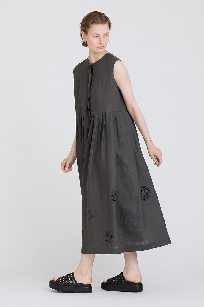 【ハウス オブ ロータス/HOUSE OF LOTUS】のサークルレースリネンワンピース 人気、トレンドファッション・服の通販 founy(ファニー) 　ファッション　Fashion　レディースファッション　Fashion for Women　ワンピース　Dresses　チュニック　Tunic Tops & Dresses　クロシェ　Crochet, Knitted Lace　チュニック　Tunic, Long Top　パッチワーク　Patchwork, Mixed Fabric　リネン　Linen, Linen Fabric　レース　Lace, Lace Fabric　ロング　Long, Long-Length　夏　Summer　other-6|ID: prp329100004607324 ipo3291000000032891219