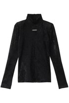 【プランク プロジェクト/PRANK PROJECT】のベロアメッシュタートルネック / Velour Mesh Turtleneck Top BLK(ブラック)|ID: prp329100004607326 ipo3291000000032891292