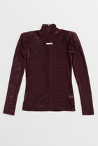 【プランク プロジェクト/PRANK PROJECT】のベロアメッシュタートルネック / Velour Mesh Turtleneck Top BRD(ボルドー)|ID: prp329100004607326 ipo3291000000032891299
