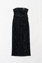 【プランク プロジェクト/PRANK PROJECT】のクラッシュベロアベアワンピース / Crushed Velour Bare Dress BLK(ブラック)|ID: prp329100004607330 ipo3291000000032891380