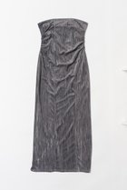 【プランク プロジェクト/PRANK PROJECT】のクラッシュベロアベアワンピース / Crushed Velour Bare Dress GRY(グレー)|ID: prp329100004607330 ipo3291000000032891384