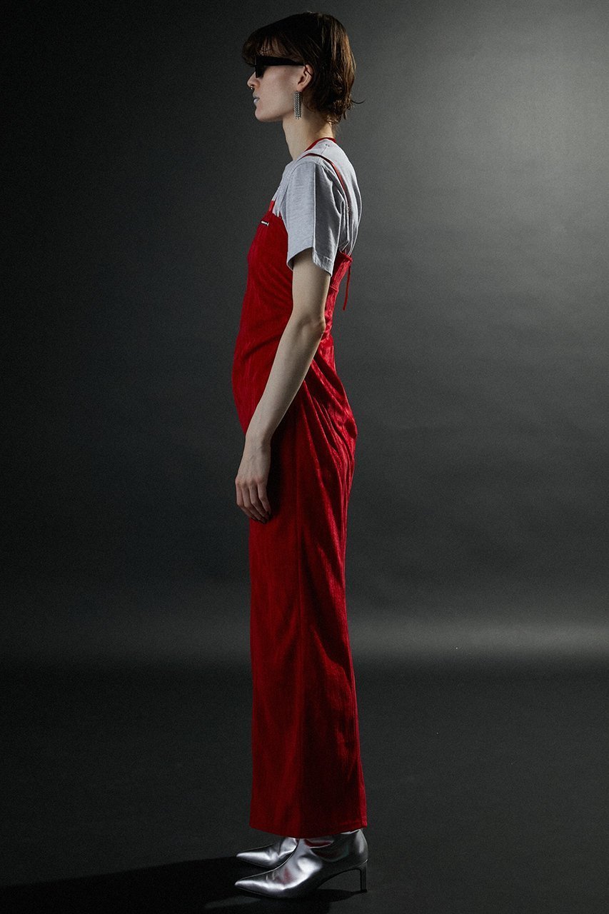 【プランク プロジェクト/PRANK PROJECT】のクラッシュベロアベアワンピース / Crushed Velour Bare Dress 人気、トレンドファッション・服の通販 founy(ファニー) 　ファッション　Fashion　レディースファッション　Fashion for Women　ワンピース　Dresses　フォーマル・パーティードレス・結婚式用ドレス　Elegant & Casual Dresses　チュニック　Tunic Tops & Dresses　おすすめ　Recommended / Our Picks　インナー　Innerwear　キャミワンピース　Cami Dress, Slip Dress　ギャザー　Gathered, Ruffled　クラッシュ　Distressed, Crashed Style　ストレート　Straight, Straight Cut　スリット　Slit, Slit Detail　チュニック　Tunic, Long Top　ベロア　Velour, Soft Velvet　ロング　Long, Long-Length　other-4|ID: prp329100004607330 ipo3291000000032891396