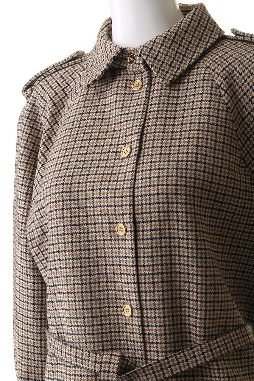【パトゥ/PATOU】のチェックセーラーミニドレス 人気、トレンドファッション・服の通販 founy(ファニー) 　ファッション　Fashion　レディースファッション　Fashion for Women　ワンピース　Dresses　フォーマル・パーティードレス・結婚式用ドレス　Elegant & Casual Dresses　チュニック　Tunic Tops & Dresses　クール　Cool, Chic　チェック　Check, Plaid, Tartan　チュニック　Tunic, Long Top　エレガント 上品　Elegant　other-5|ID: prp329100004607331 ipo3291000000032891436
