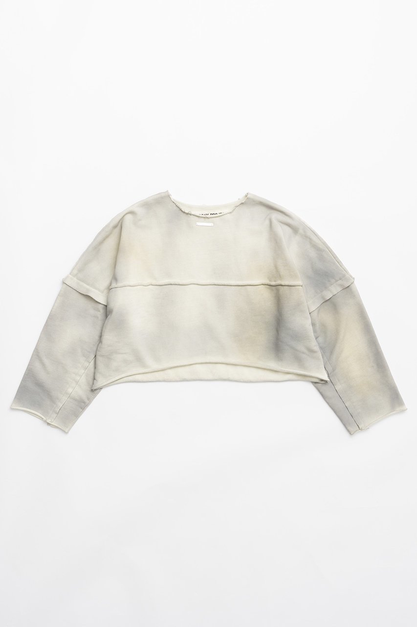 【プランク プロジェクト/PRANK PROJECT】のワイドオーバースウェット/Wide Over Sweatshirt インテリア・キッズ・メンズ・レディースファッション・服の通販 founy(ファニー) 　ファッション　Fashion　レディースファッション　Fashion for Women　トップス・カットソー　Cut & Sew Tops　シャツ・ブラウス・オフィスカジュアル　Elegant Blouses & Button-Ups　レディースパーカー・カジュアルフーディー　Casual Hoodies & Sweatshirts　ロングTシャツ・Tシャツ　Longline T-Shirts & Tees　スウェット・クルーネックトップス　Sweatshirts & Crewnecks / Relaxed Fit Sweat Tops　カットソー・ベーシックTシャツ　Cut-and-Sewn Tops / Stretch Tees & Basics　ケミカル　Chemical, Chemical Wash　ショート　Short, Short Length　ハンド　Hand, Handmade　バランス　Balance, Style Balance　ルーズ　Loose, Oversized　ワイド　Wide, Wide Fit　IVR(アイボリー)|ID: prp329100004607335 ipo3291000000032891466