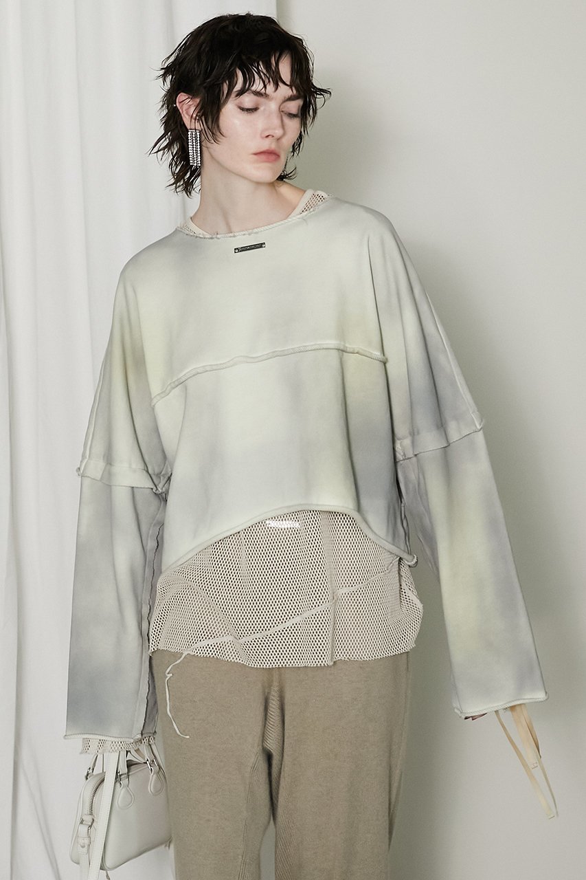 【プランク プロジェクト/PRANK PROJECT】のワイドオーバースウェット/Wide Over Sweatshirt 人気、トレンドファッション・服の通販 founy(ファニー) 　ファッション　Fashion　レディースファッション　Fashion for Women　トップス・カットソー　Cut & Sew Tops　シャツ・ブラウス・オフィスカジュアル　Elegant Blouses & Button-Ups　レディースパーカー・カジュアルフーディー　Casual Hoodies & Sweatshirts　ロングTシャツ・Tシャツ　Longline T-Shirts & Tees　スウェット・クルーネックトップス　Sweatshirts & Crewnecks / Relaxed Fit Sweat Tops　カットソー・ベーシックTシャツ　Cut-and-Sewn Tops / Stretch Tees & Basics　ケミカル　Chemical, Chemical Wash　ショート　Short, Short Length　ハンド　Hand, Handmade　バランス　Balance, Style Balance　ルーズ　Loose, Oversized　ワイド　Wide, Wide Fit　other-6|ID: prp329100004607335 ipo3291000000032891490